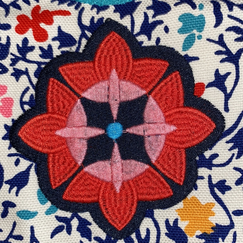 🇬🇧🟡BODEN Woman’s Floral Loose Weave Appliqué Skirt - Picture 3 of 12